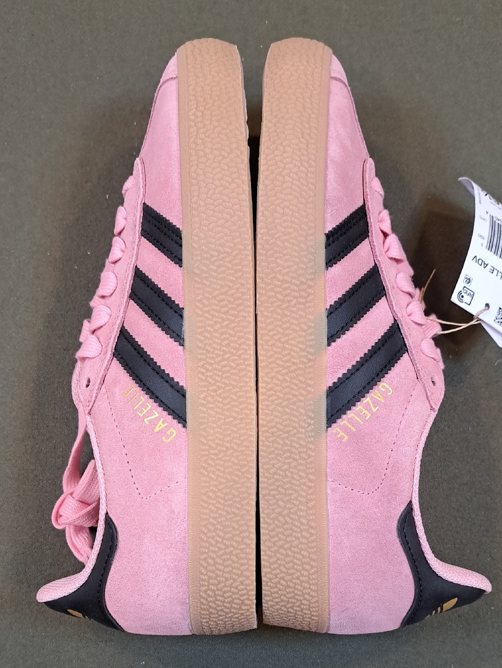 Adidas Gazelle ADV Sneaker - Color: Pink/Black/Gum - Size: Women 6.5 - Picture 8 of 11